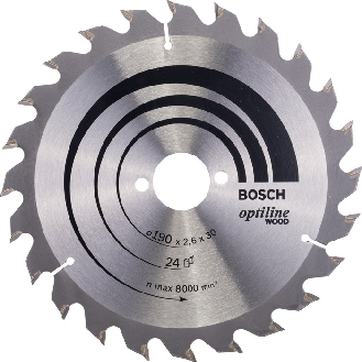 Kreissägeblt Optiline Wood AD 190mm Z.24 WZ Bohr.30mm Schnitt-B.2,6mm-Beschreibung lesen