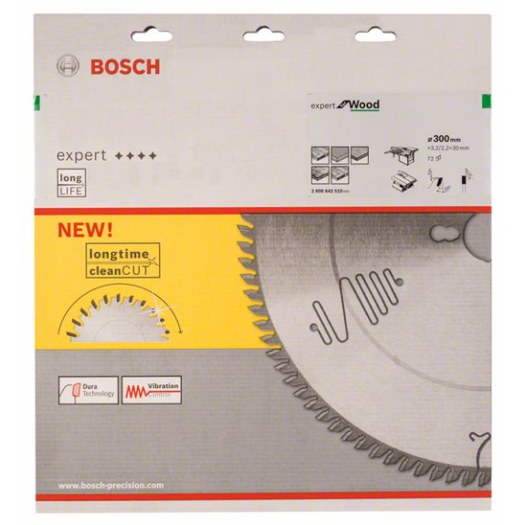 Kreissägeblt Expert for Wood AD 300mm Z.72 WZ Bohr.30mm Schnitt-B.3,2mm-Beschreibung lesen