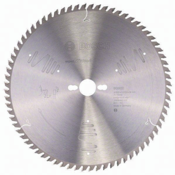 Kreissägeblt Expert for Wood AD 300mm Z.72 WZ Bohr.30mm Schnitt-B.3,2mm-Beschreibung lesen