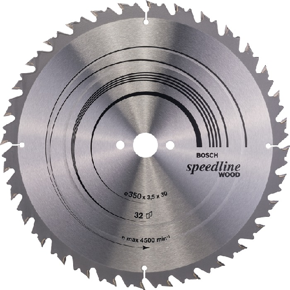 Kreissägeblt Speedline Wood AD 350mm Z.32 WZ Bohr.30mm Schnitt-B.3,5mm HM-Beschreibung lesen