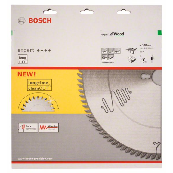 Kreissägeblt Expert for Wood AD 300mm Z.96 WZ Bohr.30mm Schnitt-B.3,2mm-Beschreibung lesen