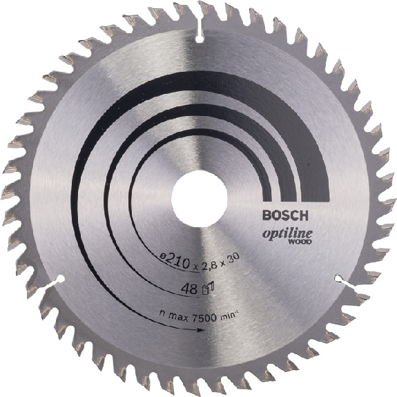 Kreissägeblt Optiline Wood AD 210mm Z.48 WZ Bohr.30mm Schnitt-B.2,8mm Kreissägeblt Optiline Wood AD 210mm Z.48 WZ Bohr.30mm Schnitt-B.2,8mm-Beschreibung lesen