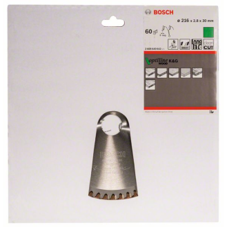 Kreissägeblt AD 216mm Z.60 WZ/N Bohr.30mm Schnitt-B.2,8mm HM-Beschreibung lesen