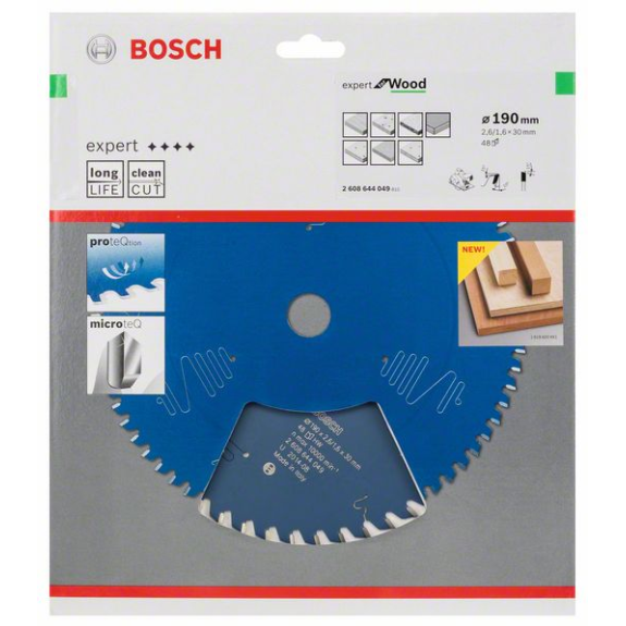 Kreissägeblt Expert for Wood AD 190mm Z.48 WZ Bohr.30mm Schnitt-B.2,6mm Kreissägeblt Expert for Wood AD 190mm Z.48 WZ Bohr.30mm Schnitt-B.2,6mm-Beschreibung lesen