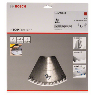 Kreissägeblt AD 254mm Z.60 WZ Bohr.30mm Schnitt-B.2,m HM-Beschreibung lesen