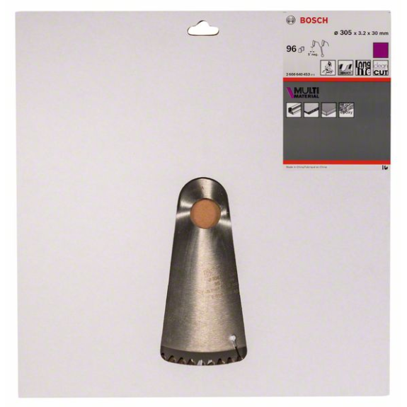 Kreissägeblt AD 305mm Z.96 HLTCG Bohr.30mm Schnitt-B.3,2mm HM-Beschreibung lesen