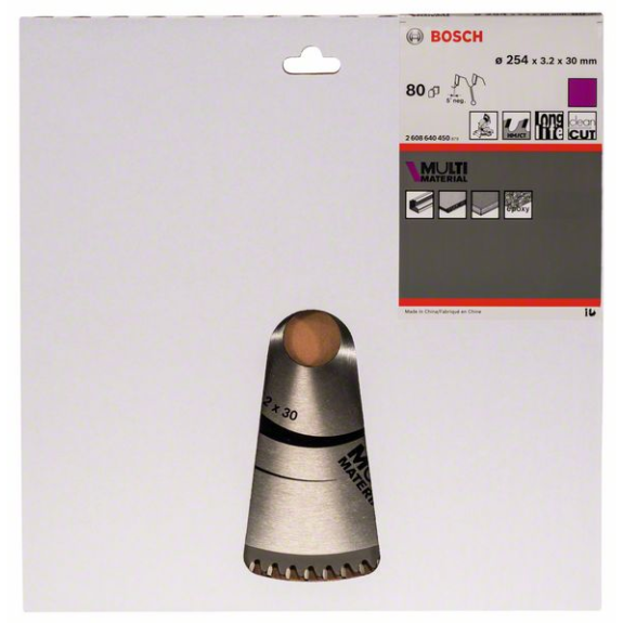 Kreissägeblt AD 254mm Z.80 HLTCG Bohr.30mm Schnitt-B.3,2mm HM-Beschreibung lesen