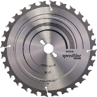 Kreissägeblt Speedline Wood AD 315mm Z.28 WZ Bohr.30mm Schnitt-B.3,2mm HM-Beschreibung lesen