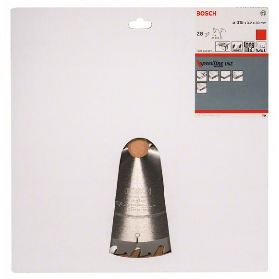 Kreissägeblt Speedline Wood AD 315mm Z.28 WZ Bohr.30mm Schnitt-B.3,2mm HM-Beschreibung lesen