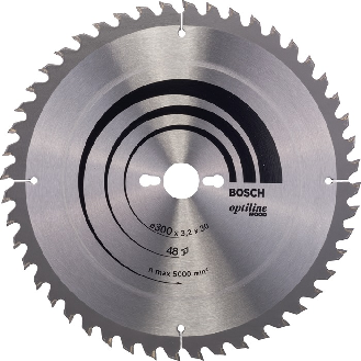 Kreissägeblt Optiline Wood AD 300mm Z.48 UW Bohr.30mm Schnitt-B.3,2mm-Beschreibung lesen