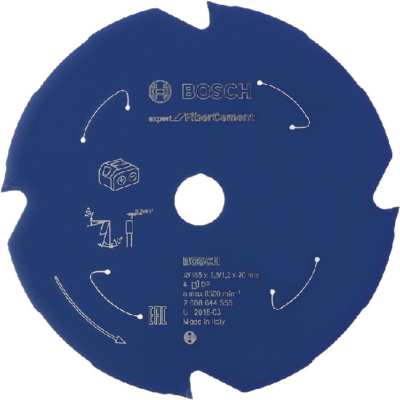 Lame de scie circulaire AD 165mm Z.4 TCG perçage 20mm largeur de coupe 1,8mm HM-Lire la description