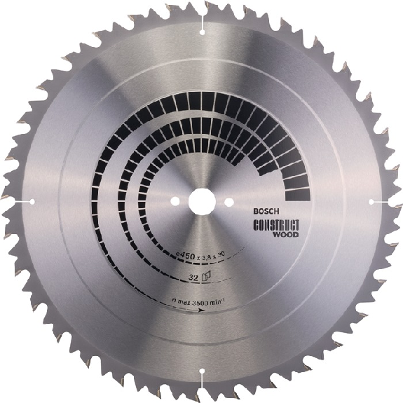 Kreissägeblt AD 450mm Z.32 WZ Bohr.30mm Schnitt-B.3,8mm HM Kreissägeblt AD 450mm Z.32 WZ Bohr.30mm Schnitt-B.3,8mm HM-Beschreibung lesen