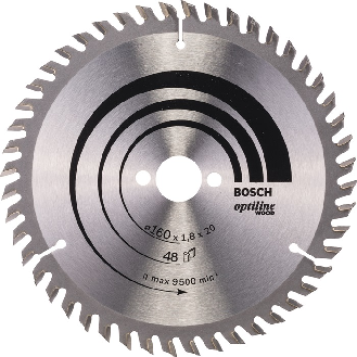 Kreissägeblt Optiline Wood AD 160mm Z.48 WZ Bohr.20mm Schnitt-B.1,8mm HM-Beschreibung lesen