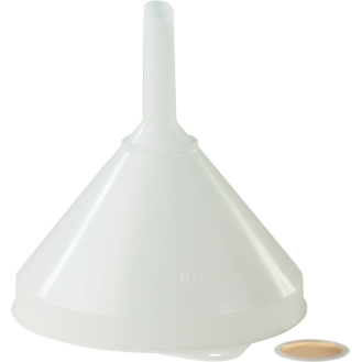 Trichter D.208/20mm H.218mm HD-Polyethylen nur m.Sieb-Beschreibung lesen