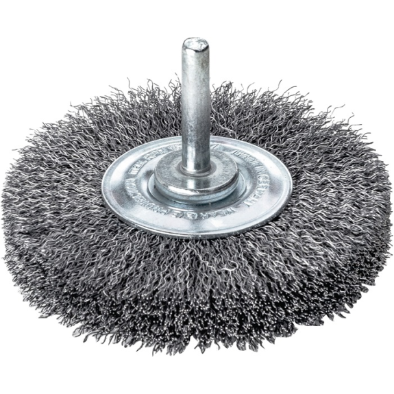 Schaftrundbürste D.60mm Schaft 6mm Drahtstärke 0,m STA 18mm 15000min-¹ Schaftrundbürste D.60mm Schaft 6mm Drahtstärke 0,m STA 18mm 15000min-¹-Beschreibung lesen