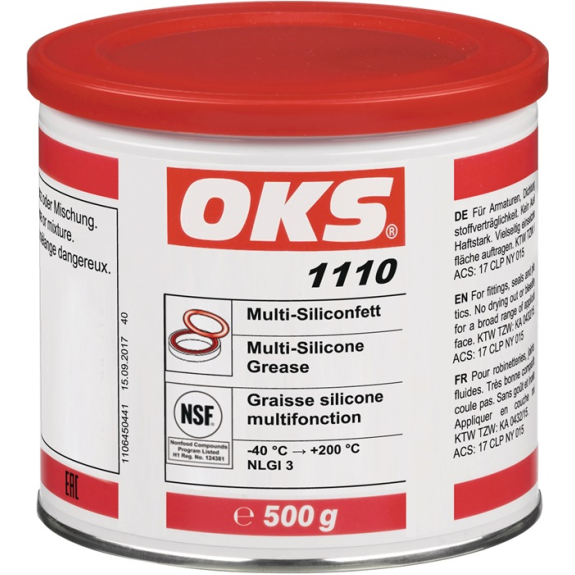 Multi-Silikonfett  1110 NSF H1 transp.500g Dose-Beschreibung lesen