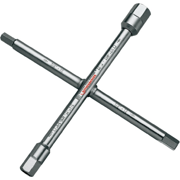Sanitärkreuzschlüssel 220x220mm 10-Fach-Funktion ROTHENER-Beschreibung lesen