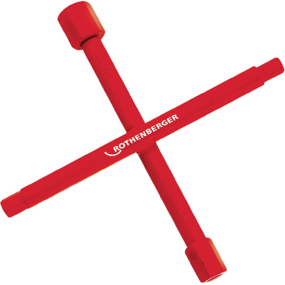 Sanitärkreuzschlüssel 200x200mm m.Multifunktion ROTHENER-Beschreibung lesen