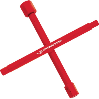 Sanitärkreuzschlüssel 200x200mm m.Multifunktion ROTHENER-Beschreibung lesen