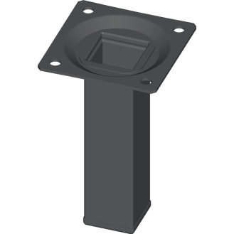 Möbelfuß schwarz RAL 9005 25x25mm H.300mm Plte-Beschreibung lesen