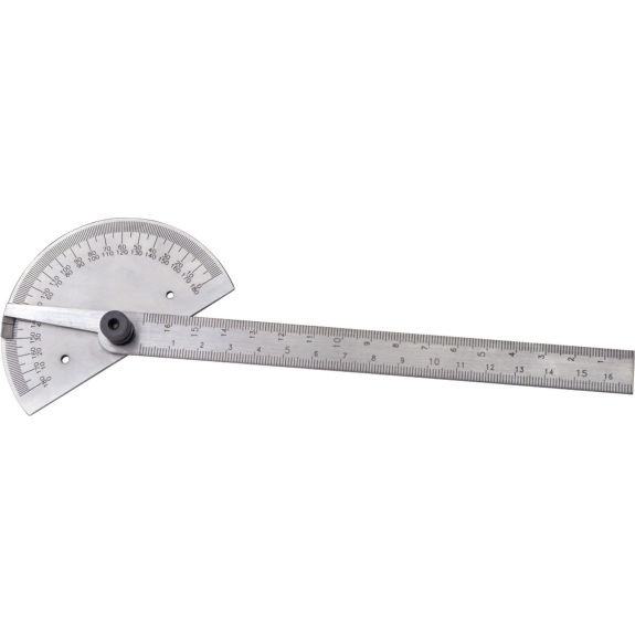 Gradmesser 0-180° und Abmessung 85x160mm-Beschreibung lesen