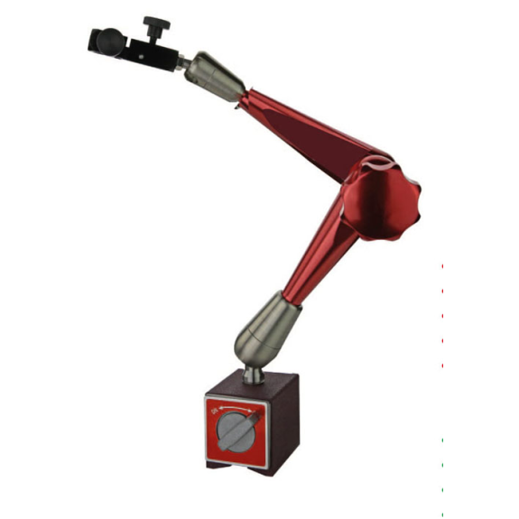 Magnet-Messstativ mit mechanischer Zentralklemmung Fuß 74x50x55, M8 und Höhe 383mm Magnet-Messstativ mit mechanischer Zentralklemmung Fuß 74x50x55, M8 und Höhe 383mm-Beschreibung lesen