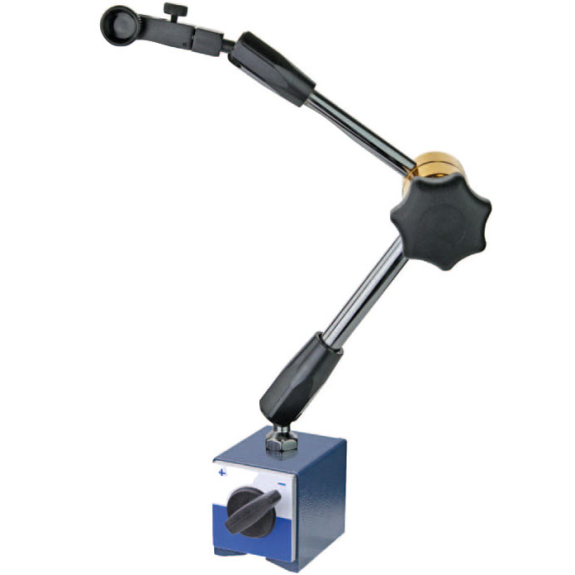 Magnet-Messstativ mit mechanischer Zentralklemmung Fuß 59x50x55, M8 und Höhe 400mm-Beschreibung lesen