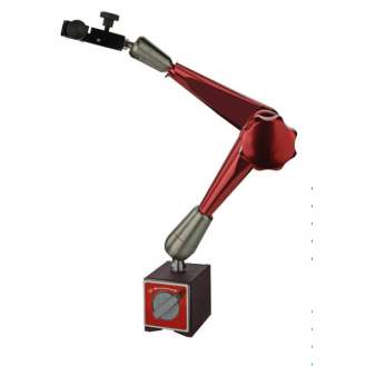 Magnet-Messstativ mit mechanischer Zentralklemmung Fuß 74x50x55, M8 und Höhe 423mm-Beschreibung lesen