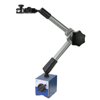 Magnet-Messstativ mit mechanischer Zentralklemmung Fuß 61x50x55, M8 und Höhe 430mm-Beschreibung lesen