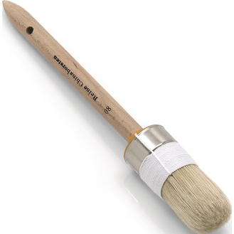 Ringpinsel Gr.8 Borsten-L.82mm 20mm helle Chinaborste roh.Holzstiel-Beschreibung lesen