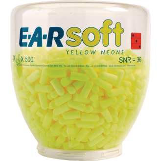 Gehörschutzstöpsel E-A-RSoft Yellow Neons Refill SNR 36 dB 500 PA/Dispenser-Beschreibung lesen
