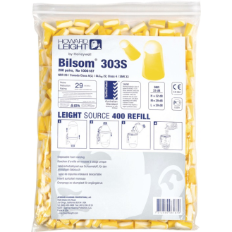 Gehörschutzstöpsel Bilsom 303S EN 352-2 SNR 33 dB Nachfüllpack 200 PA/Pack,Gr.S-Beschreibung lesen