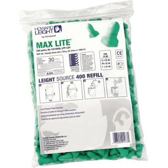 Gehörschutzstöpsel MAX LITE REFILL LS400 EN352 SNR 34 dB Nachfüllpack 200 PA/Pk.-Beschreibung lesen
