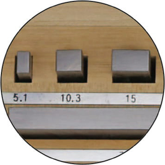 Parallelendmaß-Prüfsatz für Mikrometer 1,4/2,5/5,1/7,7/10,3/12,9/15,0/17,6/20,2/22,8/25,0mm-Beschreibung lesen
