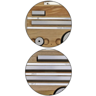 Parallelendmaß-Prüfsatz für Messschieber 41,3/131,4/243,5/281,2mm Güte 2-Beschreibung lesen