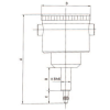 Zündzeitpunkt-Einstellgerät zum Emitteln des obersten Totpunkts von Motoren M10x1mm mit Adapter M10 und M18