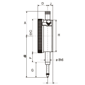 Zündzeitpunkt-Einstellgerät zum Emitteln des obersten Totpunkts von Motoren M10x1mm mit Adapter M10 und M14-Beschreibung lesen