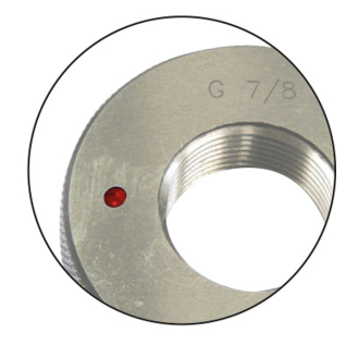 Gewinde-Ausschusslehrring M10x0,75mm für metrisches ISO-Feingewinde, rechts-Beschreibung lesen
