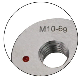Gewinde-Gutlehrring M6x0,5 für metrisches ISO-Feingewinde, rechts-Beschreibung lesen