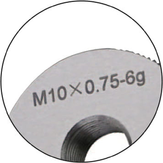 Gewinde-Gutlehrring M20x1,5 für metrisches ISO-Feingewinde, rechts-Beschreibung lesen