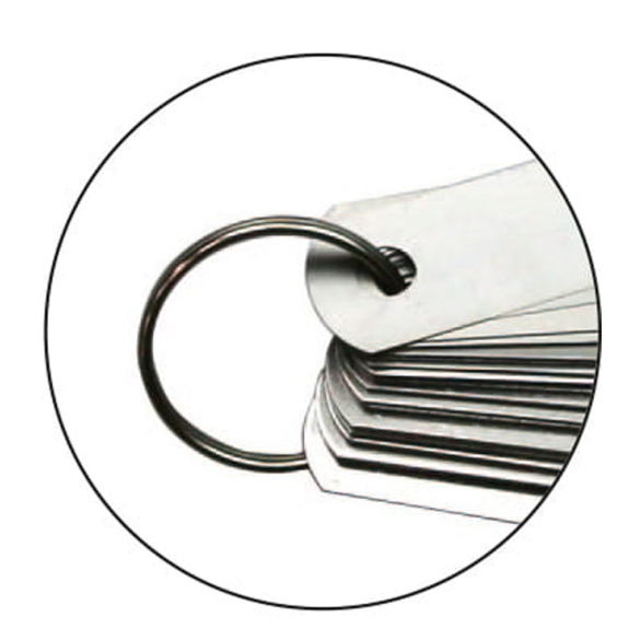 Fühlerlehren am Ring 0,05-1,0mm und Länge 300mm, 13 Stück Fühlerlehren am Ring 0,05-1,0mm und Länge 300mm, 13 Stück-Beschreibung lesen