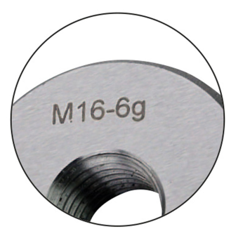 Gewinde-Ausschusslehrring M9x1,25mm für metrisches ISO-Regelgewinde, rechts-Beschreibung lesen