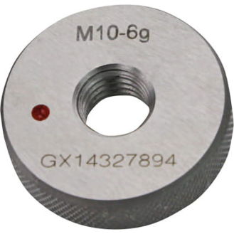 Gewinde-Ausschusslehrring M9x1,25mm für metrisches ISO-Regelgewinde, rechts-Beschreibung lesen