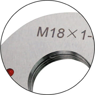 Gewinde-Ausschusslehrring M36x1mm für metrisches ISO-Feingewinde, rechts-Beschreibung lesen