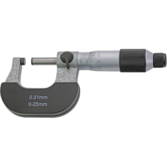 Micrometro esterno 0-25 mm in acciaio temprato-Leggi tutto