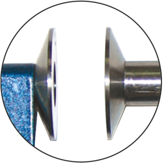 Bügelmessschraube mit großem Amboss zum Messen von Dicken z.B. von Scheibenfräsern 25-50mm und Ablesung 0,01mm-Beschreibung lesen