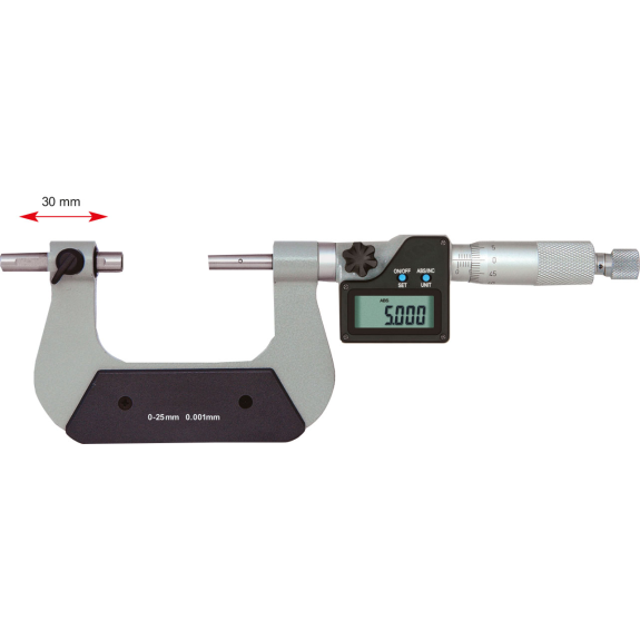 Digital Universal-Bügelmessschraube mit verschiebbarem Amboss, um 30mm 100-125mm Digital Universal-Bügelmessschraube mit verschiebbarem Amboss, um 30mm 100-125mm-Beschreibung lesen