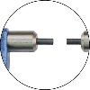 Einbaumessschraube mit Großtrommel 0-25mm und Ablesung 0,01mm