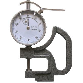 Dicken-Messgerät mit Anlifthebel 0-10mm und Ausladung 30mm, Messflächen flach-Beschreibung lesen