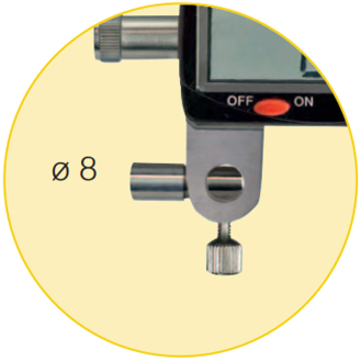 Dicken-Messgerät mit Anlifthebel 0-10mm und Ausladung 30mm, Messflächen flach-Beschreibung lesen